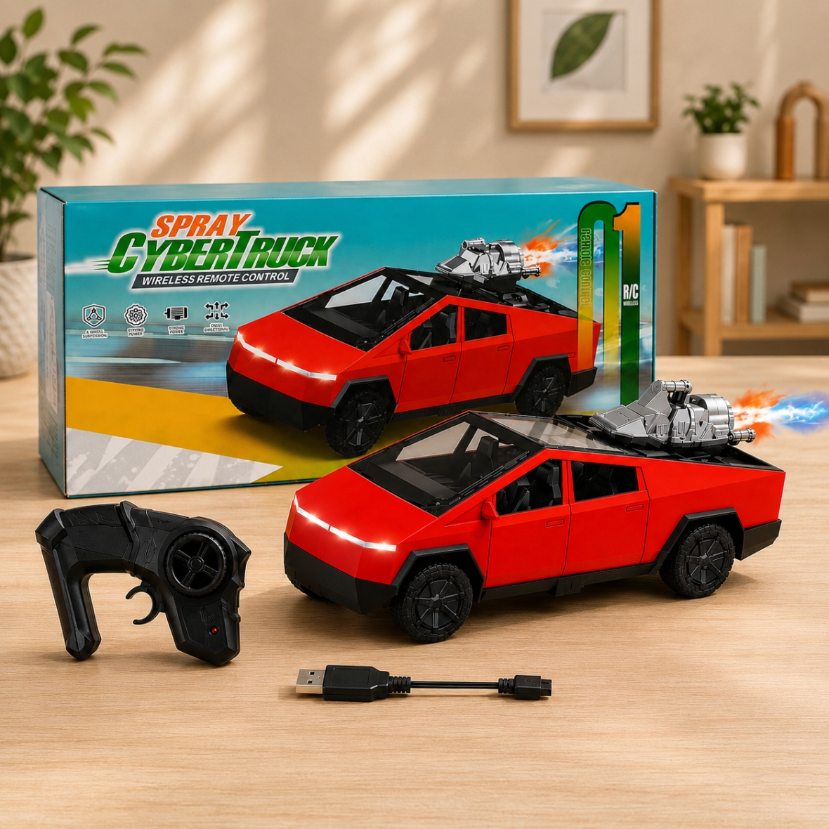 Tesla Spray CyberTruck Remote Control Car